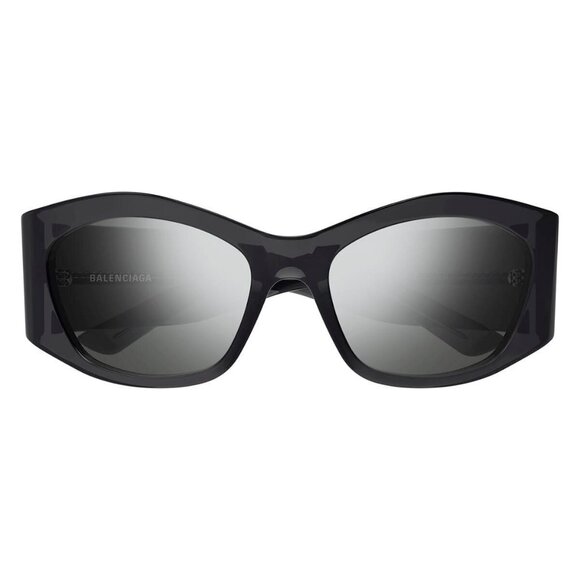 New Authentic  BALENCIAGA Everyday Grey Square BB0329S 003 Sunglasses Women - Picture 2 of 4